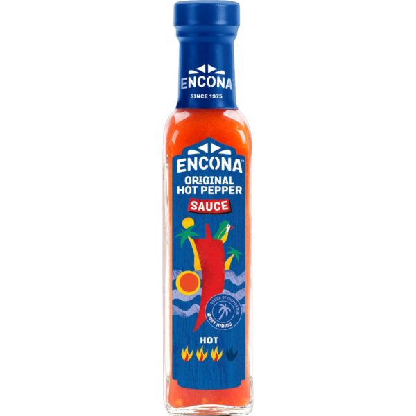 Encona West Indian Original Hot Pepper Sauce 142 ml (Pack of 6)