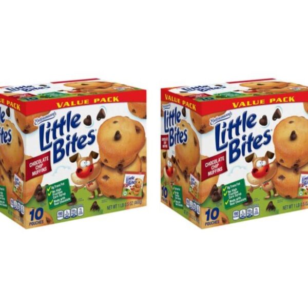 Entenmann's Little Bites Chocolate Chip Mini Muffins | 2 pack (20 pouches total)