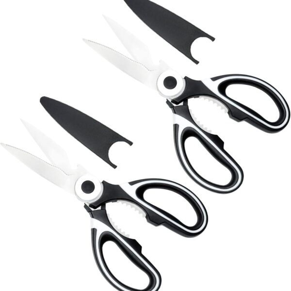 High-Performance Heavy Duty Kitchen Shears Set, 2 Pack, Dishwasher Safe, Perfect for Chicken, Fish, Meat, Vegetables, Herbs, BBQ, and More - Indispensable Helper in Every Kitchen