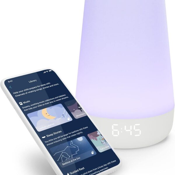 Hatch Rest Baby Sound Machine, Night Light | 2nd Gen | Sleep Trainer, Time-to-Rise Alarm Clock, White Noise Soother, Music & Stories for Nursery, Toddler & Kids Bedroom (Wi-Fi)