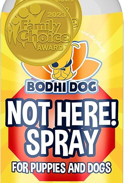 Bodhi Dog Not Here! Spray | Trains Your Pet Where Not to Urinate | Training Corrector for Puppies & Dogs | for Indoor & Outdoor Use | No More Marking | Made in The USA (8 Ounce)