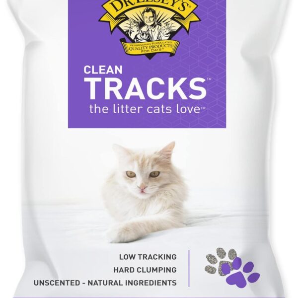 Dr. Elsey's Premium Clumping Cat Litter - Clean Tracks - Low Dust, Low Tracking, Hard Clumping, Superior Odor Control, Unscented & Natural Ingredients 40 LBS